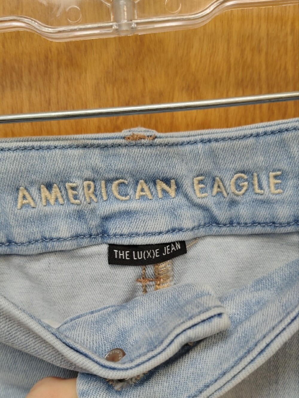 American Eagle Outfitters Light Blue Hi Rise Jegging - Picture 2 of 15